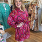 Pink Cornucopia Plus-Size Paisley Dress