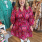Pink Cornucopia Plus-Size Paisley Dress
