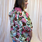 Playful Pansies Curvy Pink Floral Top
