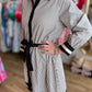 Polished & Preppy Contrast Pinstripe Dress