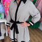 Polished & Preppy Contrast Pinstripe Dress