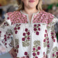 Pretty as a Picture Long Sleeve Patchwork Top
