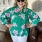 Provence Petal Curvy Green Floral Top