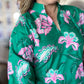 Provence Petal Curvy Green Floral Top