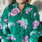 Provence Petal Curvy Green Floral Top