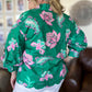 Provence Petal Curvy Green Floral Top