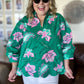 Provence Petal Curvy Green Floral Top