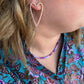 Pearl Encrusted Heart Earrings