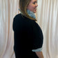 Put Me In, Coach Curvy Black Stripe Collar Dress