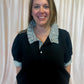 Put Me In, Coach Curvy Black Stripe Collar Dress