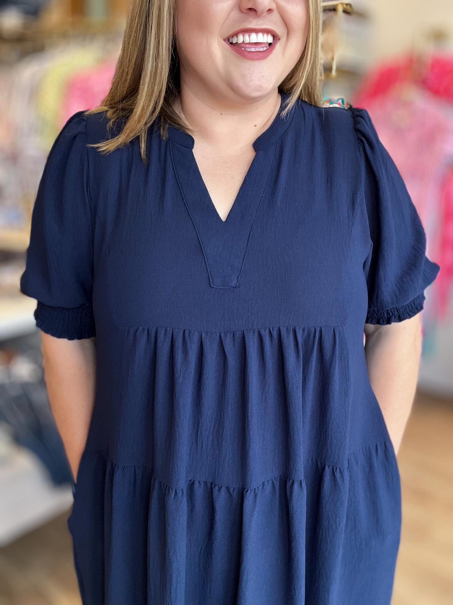 navy blue dress curvy Yours Curve Blue London Metallic Mesh Cold Shoulder Dress US 20 Womens
