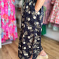 Quintessentially Quaint Navy Floral Midi Dress
