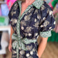 Quintessentially Quaint Navy Floral Midi Dress