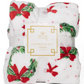 Red & Green Christmas Wreath Throw Blanket