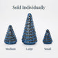 Rhinestone Garland Blue Mercury Glass Christmas Trees