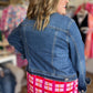 Risen Plus-Size Medium Wash Denim Jacket