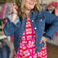Risen Plus-Size Medium Wash Denim Jacket