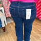 Risen Plus-Size Tummy Control High Rise Ankle Straight Jeans