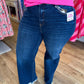 Risen Plus-Size Tummy Control High Rise Ankle Straight Jeans