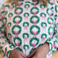 Rosy Wreaths Curvy Christmas Pajamas