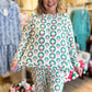 Rosy Wreaths Curvy Christmas Pajamas