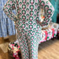 Rosy Wreaths Curvy Christmas Pajamas