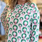 Rosy Wreaths Curvy Christmas Pajamas