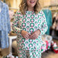 Rosy Wreaths Curvy Christmas Pajamas