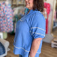 Salt & Sunshine Curvy Periwinkle Textured Top