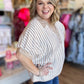 Sandy Shores Curvy Stripe Dolman Top