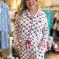 Santa Baby Curvy Christmas Lattice Garland Pajamas