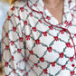 Santa Baby Curvy Christmas Lattice Garland Pajamas