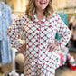 Santa Baby Curvy Christmas Lattice Garland Pajamas