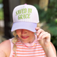 Saved By Grace Pink Striped Hat