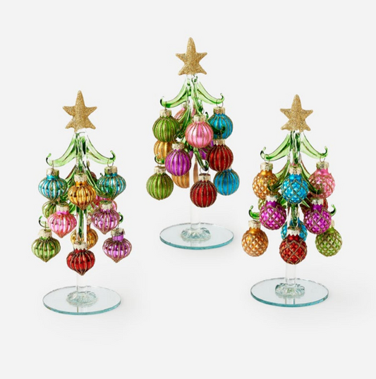 Handmade Glass Tree with Balls