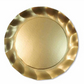 Gold Wavy Paper Dinner Plate