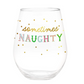 "Naughty & Nice" Jumbo Wine Glass