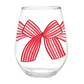 "Bow What Fun" Jumbo Wine Glass