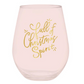 "Full of Christmas Spirit" Jumbo Wine Glass