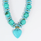 Blue Crush Turquoise Heart Necklace
