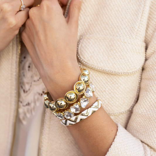 Pearly Love Stack Bracelet Set
