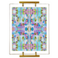 Abstract Acrylic Tray with Gold Handles
