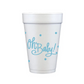 "Oh Baby" Blue Styrofoam Cups