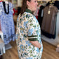 September Sunrise Curvy Ecru Tapestry Dress