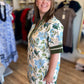 September Sunrise Curvy Ecru Tapestry Dress