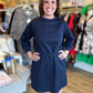 Shore is Stunning Midnight Cable Knit Mini Dress