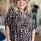 Smitten Kitten Curvy Leopard Dolman Sleeve Top