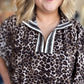 Smitten Kitten Curvy Leopard Dolman Sleeve Top
