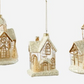 Snowy Gold House Ornament