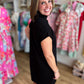 Soft & Simple Curvy Mini Black Dress